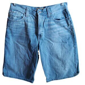 Bke Mens Denim Blue Jean Shorts Size 31 100% Cotton Made In Mexico